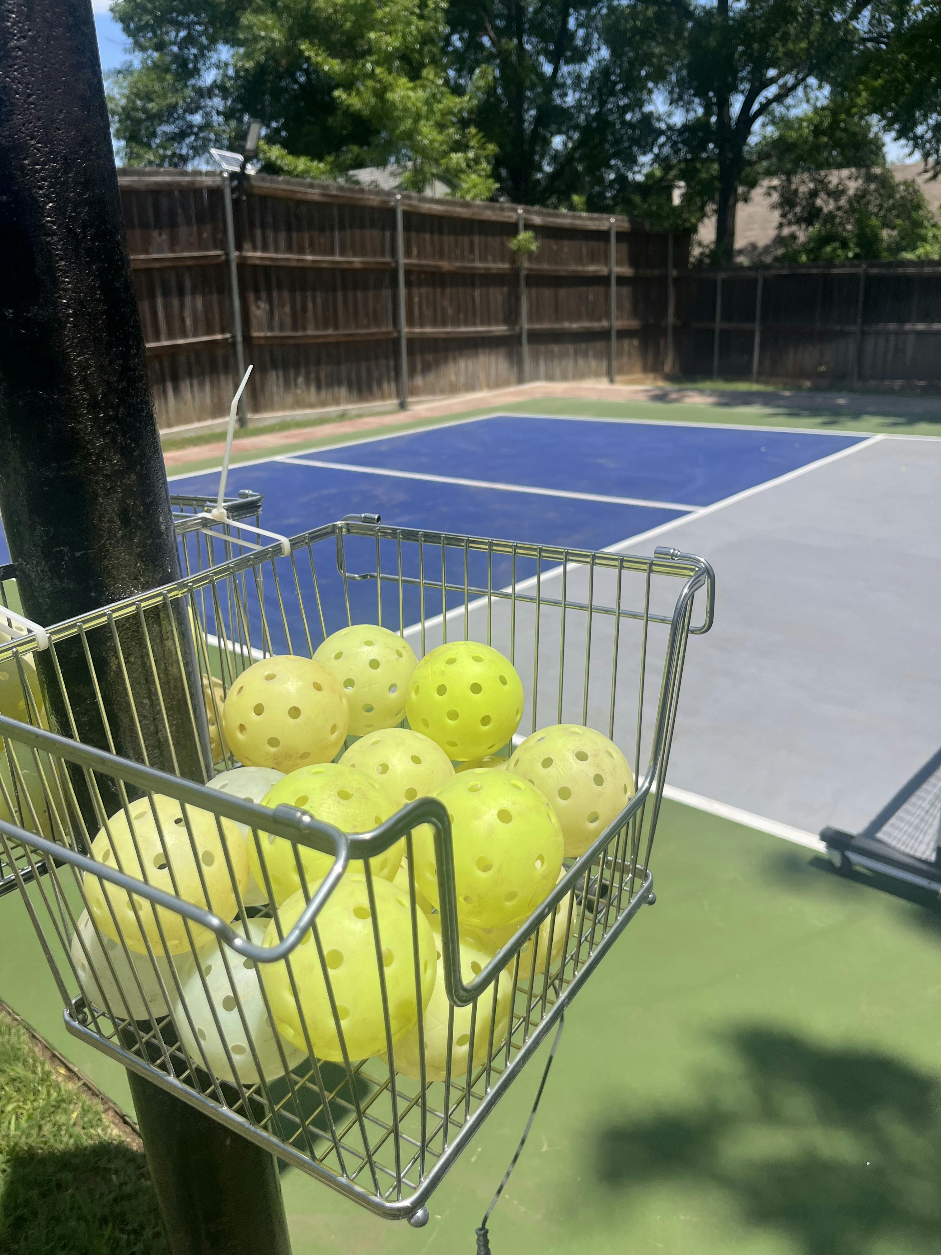 Shaded Backyard Pickleball Private Court in Grapevine Swimply
